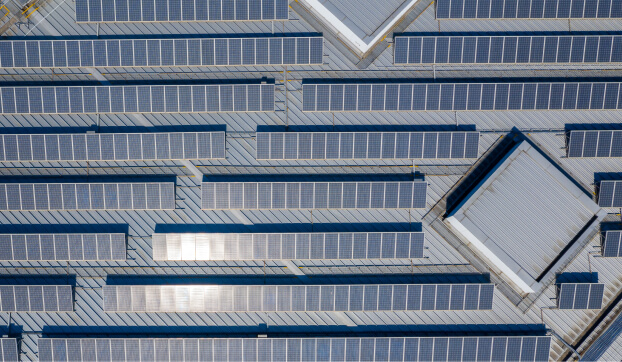 Commercial photovoltaic solar installation